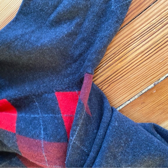 Pendleton 100% Merino Wool plaid red grey turtleneck sweater - Picture 4 of 4